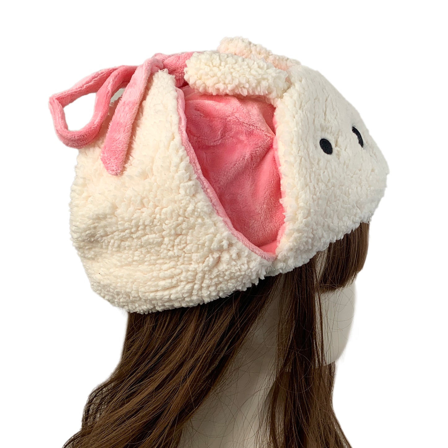 Cute Gilr's Warm Earmuff Thickened Earflap Hat Winter Cold Proof Warm Cotton Hat Cat Ear Cap Hat Big Gilr's