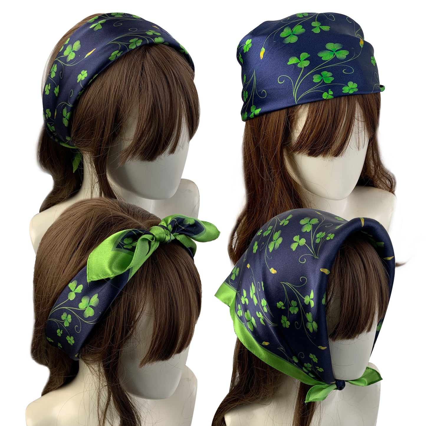 Tolzorai Pure Mulberry Silk Square Hair Scarf Satin Designer For Women's High-grade Fashion Neckerchief headband scarf