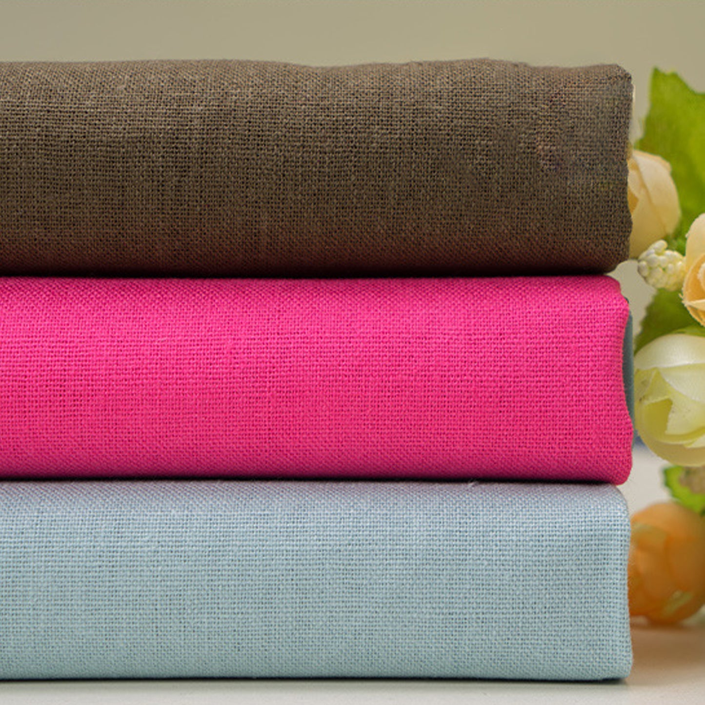 Natural Linen VISCOSE Clothing Fabric For Women For Sewing By Meters LV10