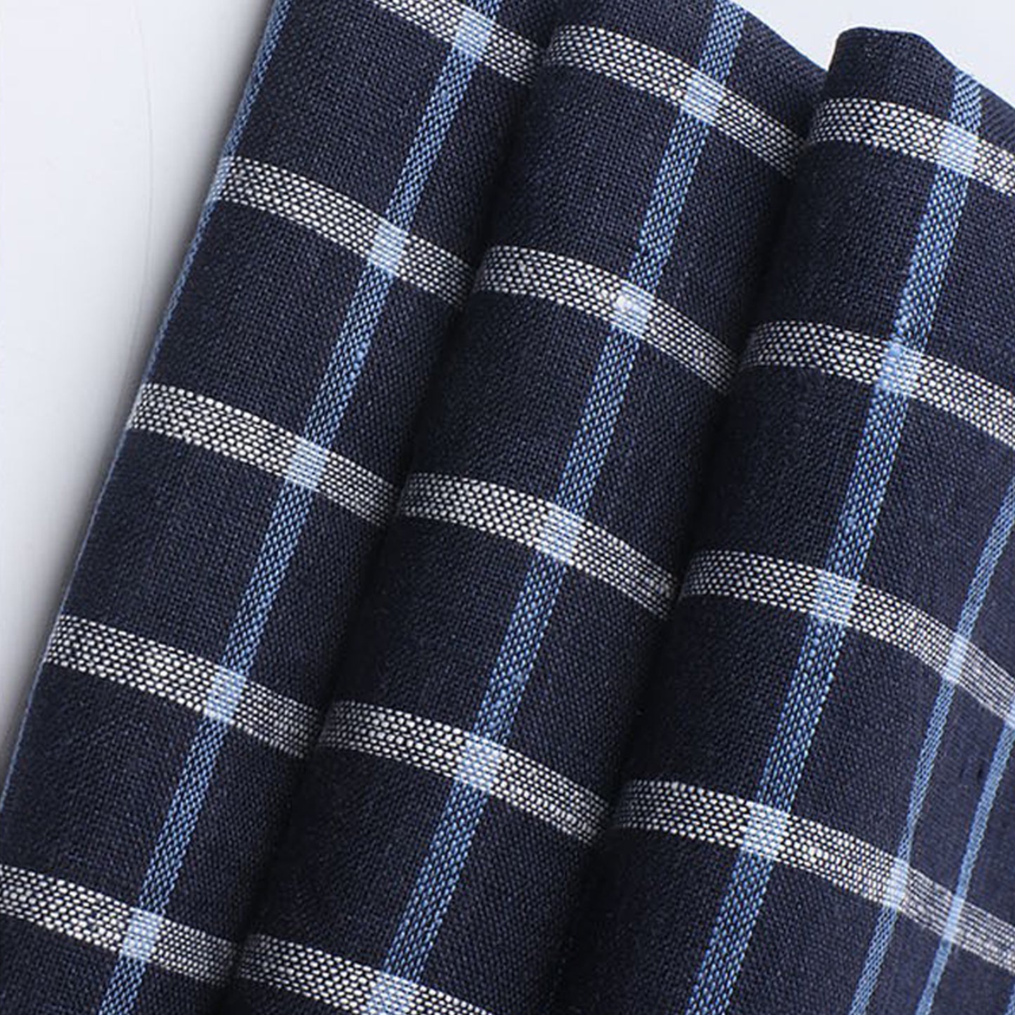 Linen Yarn-dyed Plaid Fabric For Women For Sewing By Meters L1464