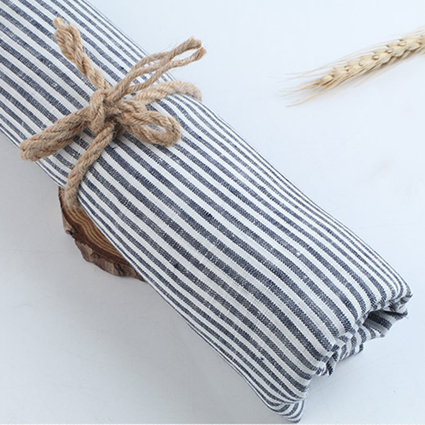 Linen woven strips Fabric Dresses For Women For Sewing By Meters L2158