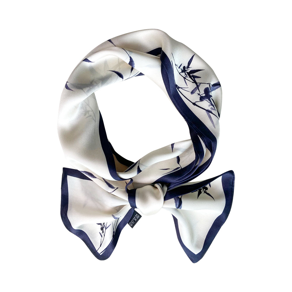Woman Mulberry Silk Scarf Natura Double-Layer Long Strip Fresh Literary Style Scarf Digital Printing Customization Wholesale