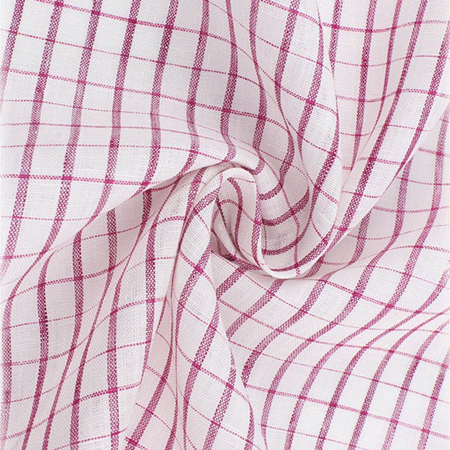 Linen Yarn-dyed Plaid Fabric For Women For Sewing By Meters L2178