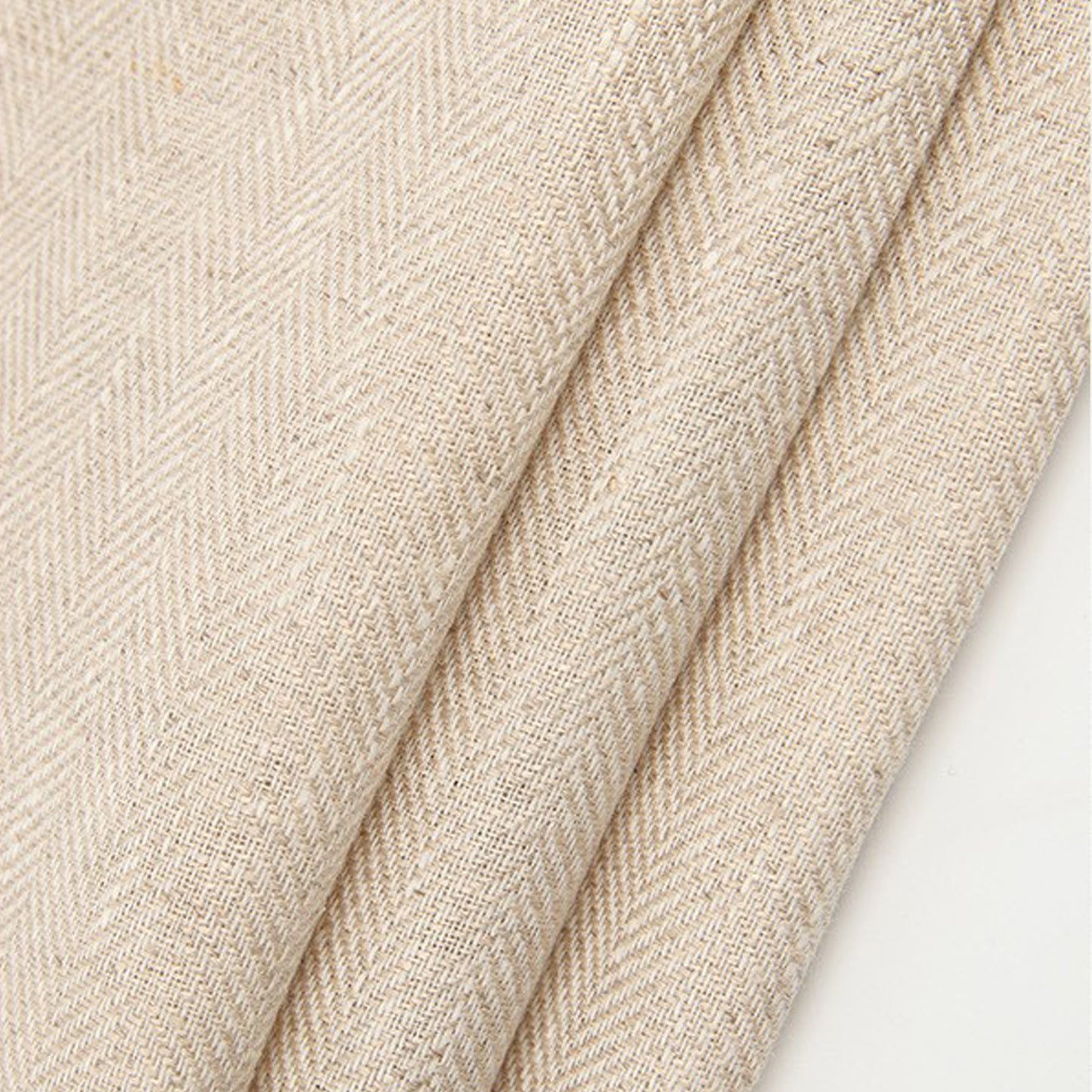 Linen herringbone twill fabric Dresses For Women For Sewing By Meters L14HT