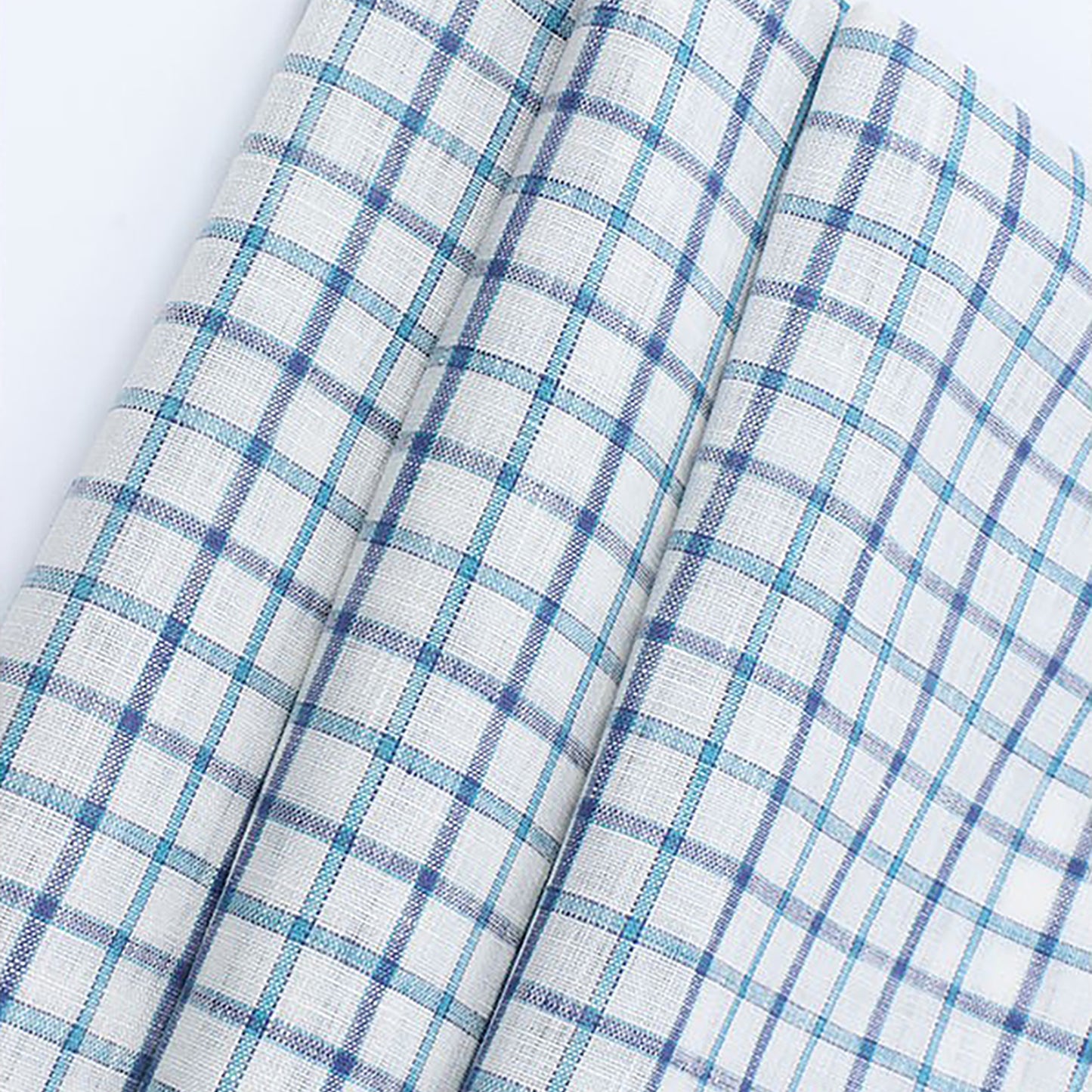 Linen Yarn-dyed Plaid Fabric For Women For Sewing By Meters L2178