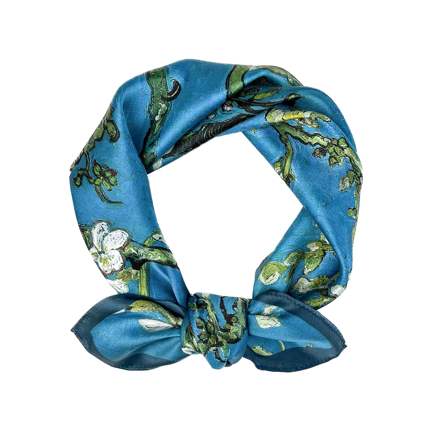 Tolzorai Pure Mulberry Silk Square Hair Scarf Satin Designer For Women's High-grade Fashion Neckerchief headband scarf
