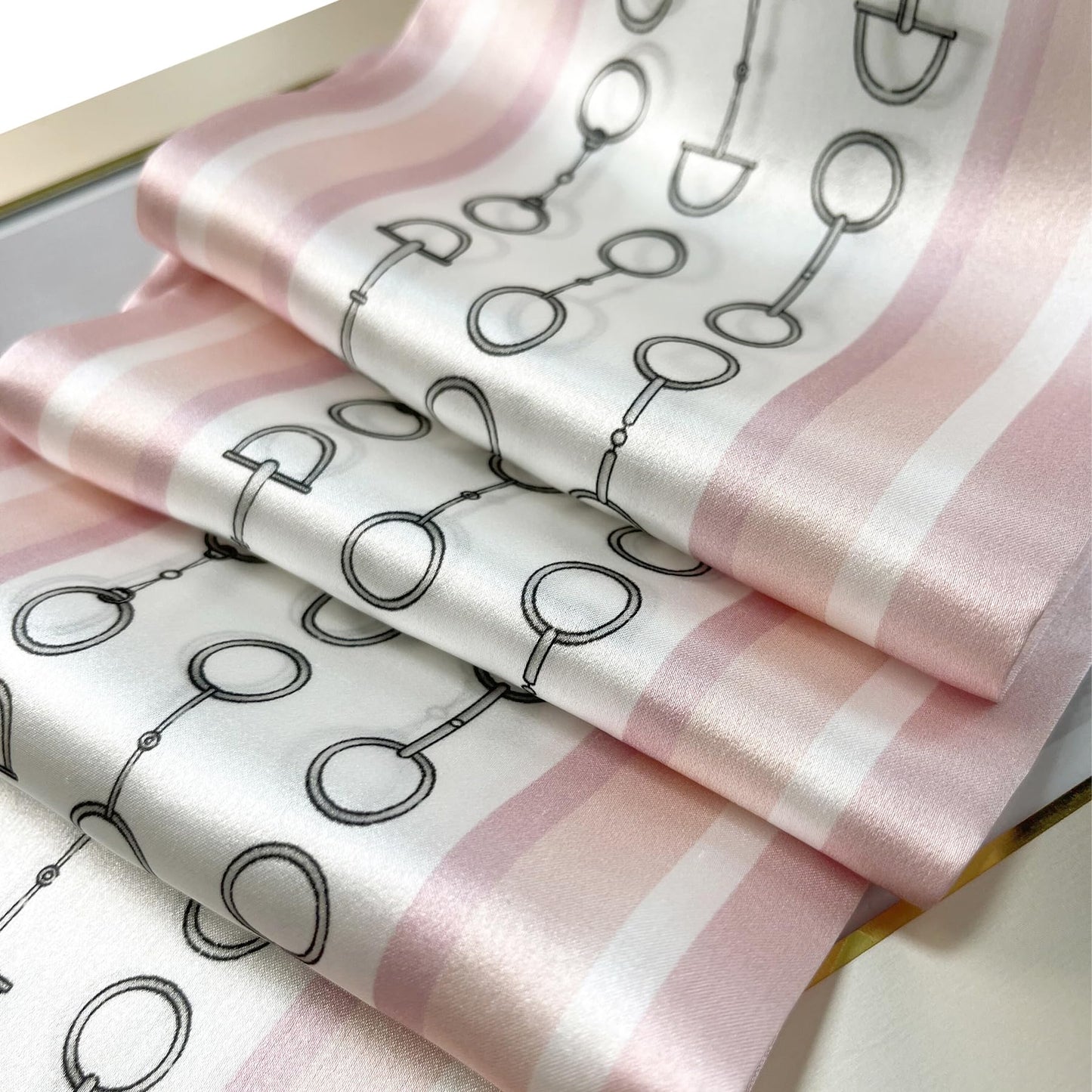 Woman Mulberry Silk Scarf Natura Double-Layer Long Strip Fresh Literary Style Scarf Digital Printing Customization Wholesale