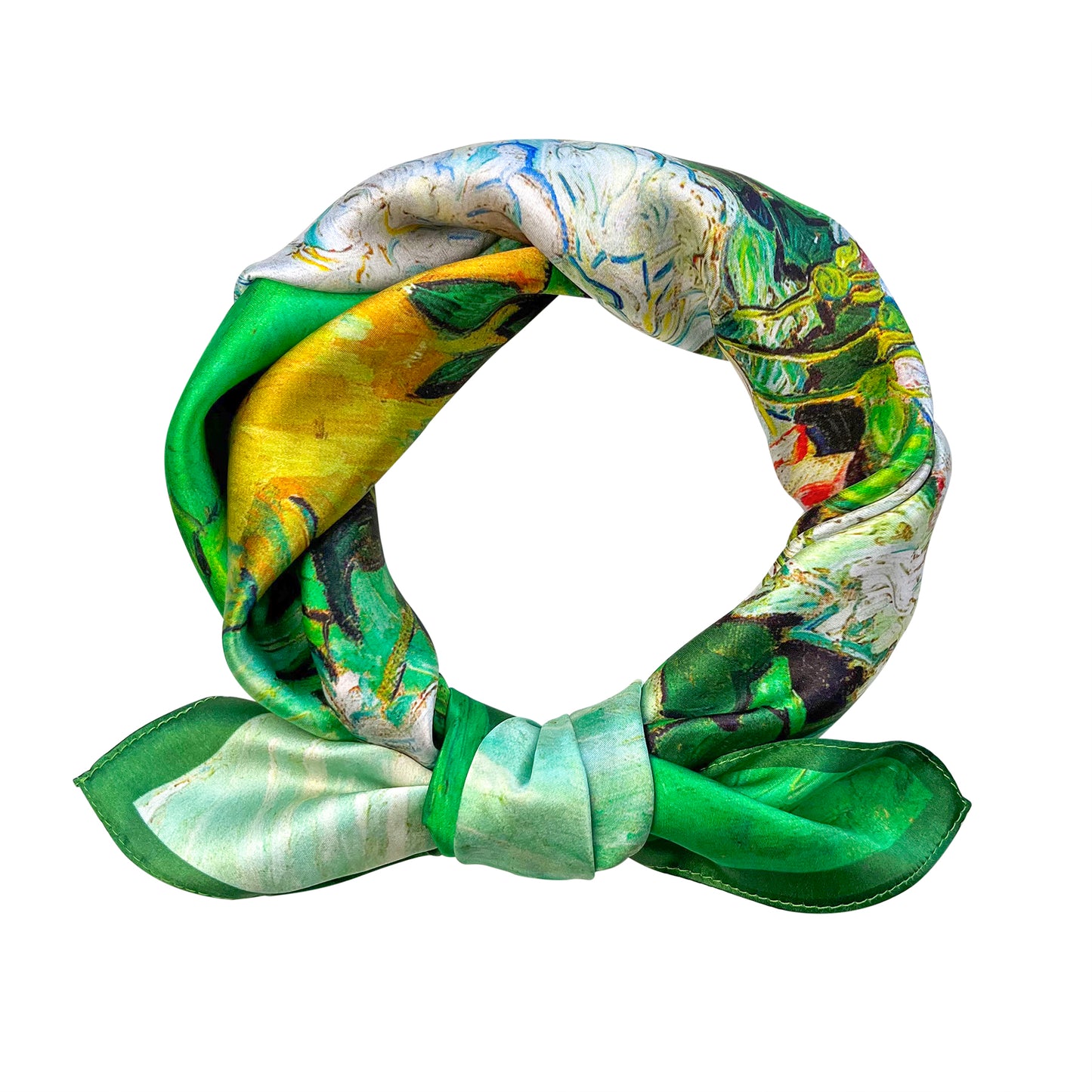 Tolzorai Pure Mulberry Silk Square Hair Scarf Satin Designer For Women's High-grade Fashion Neckerchief headband scarf