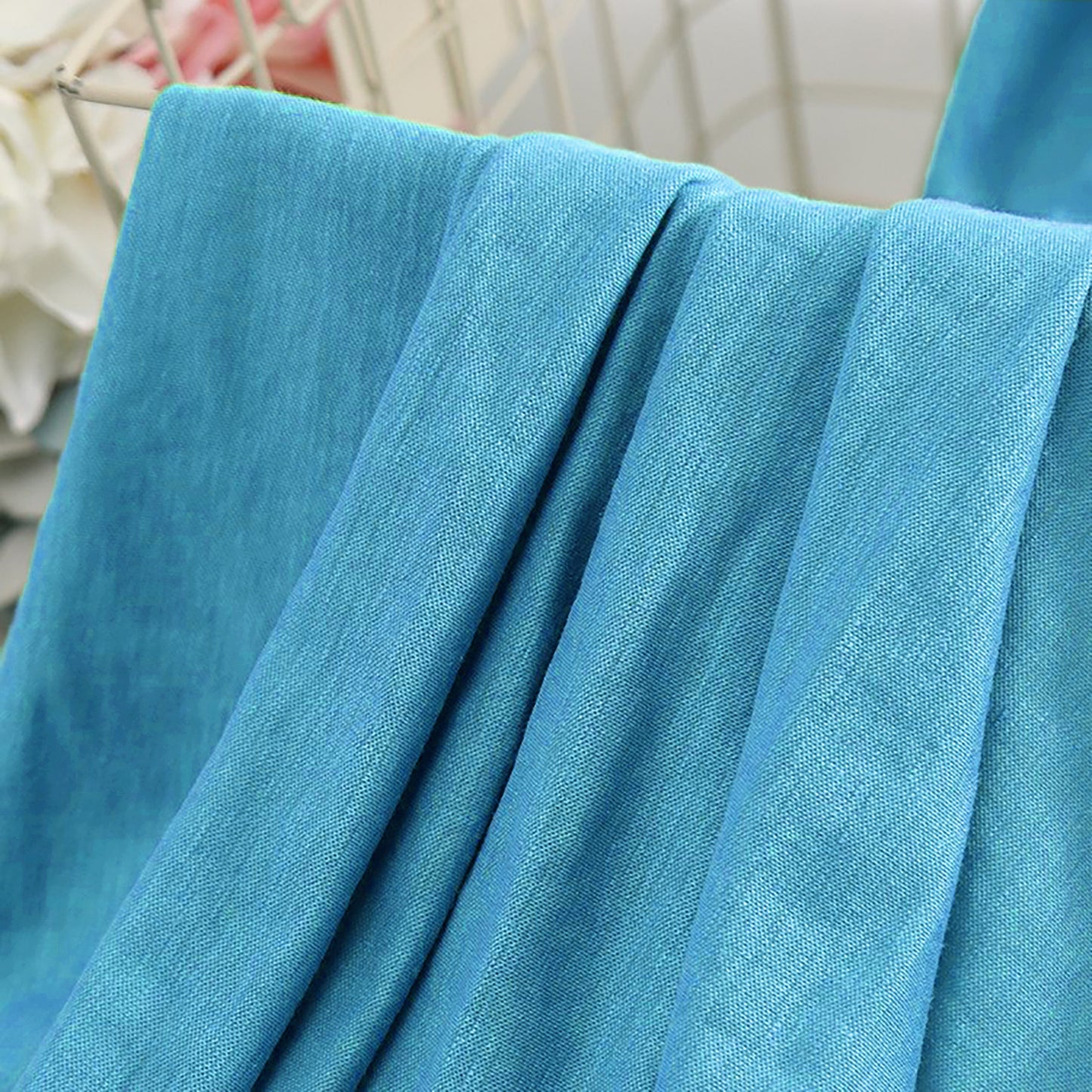 Knitted linen cotton Natural Fabric Dresses For Women For Sewing By Meters ZL506