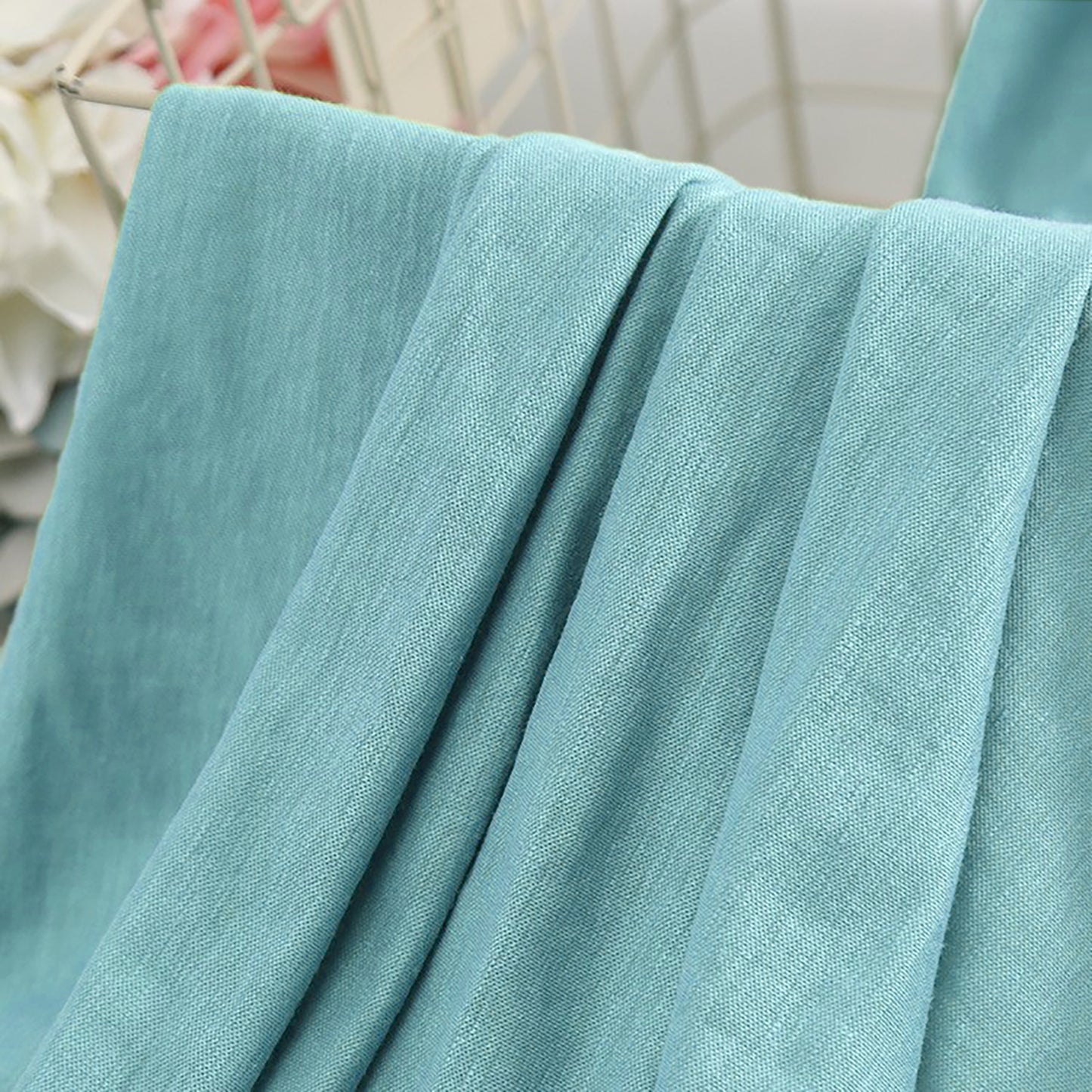 Knitted linen cotton Natural Fabric Dresses For Women For Sewing By Meters ZL506