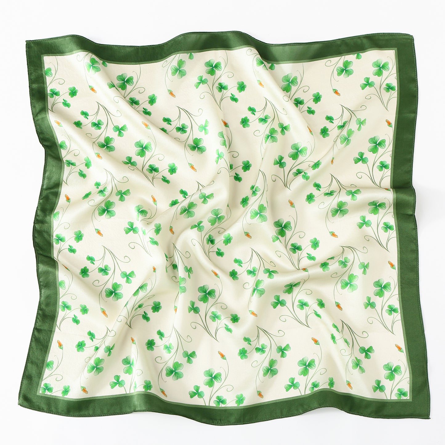 Tolzorai Pure Mulberry Silk Square Hair Scarf Satin Designer For Women's High-grade Fashion Neckerchief headband scarf