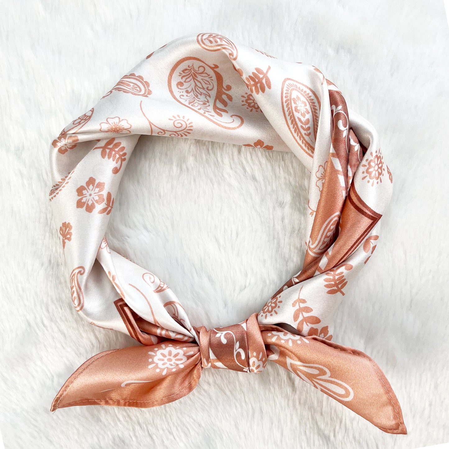 Tolzorai Pure Mulberry Silk Square Hair Scarf Satin Designer For Women's High-grade Fashion Neckerchief headband scarf