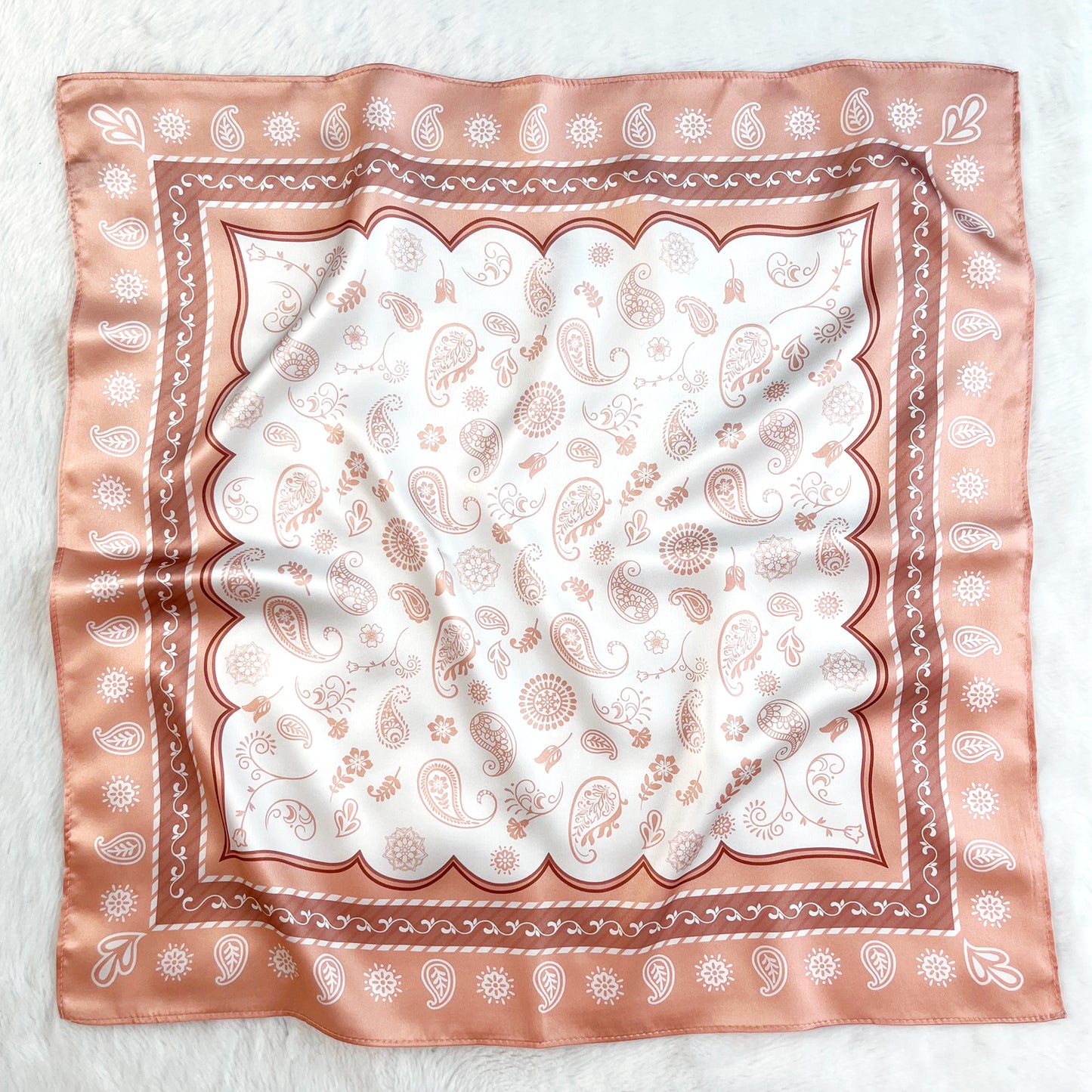 Tolzorai Pure Mulberry Silk Square Hair Scarf Satin Designer For Women's High-grade Fashion Neckerchief headband scarf