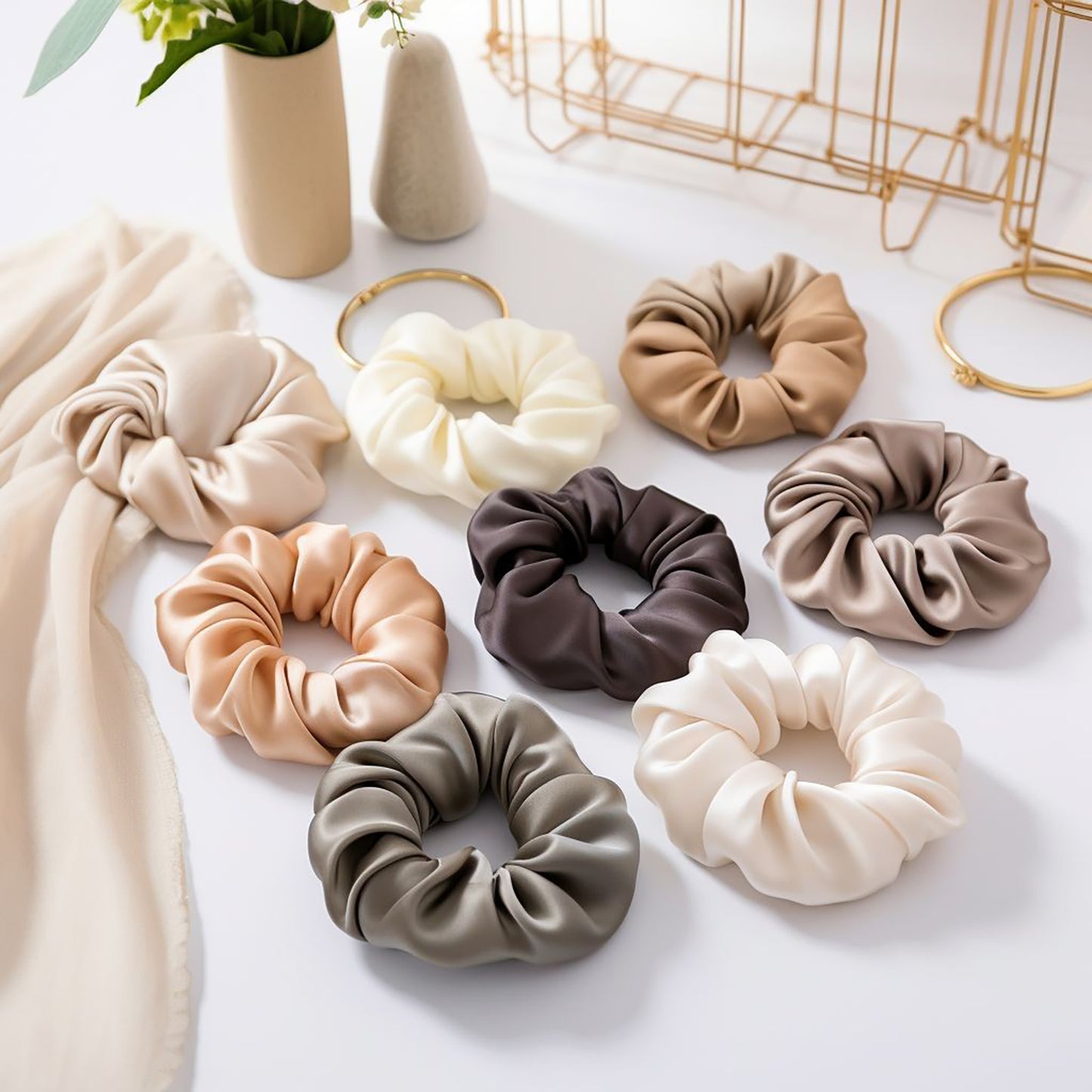 Custom Silk daily necessities Eye masks hair bands headbands masks Pattern Logo
