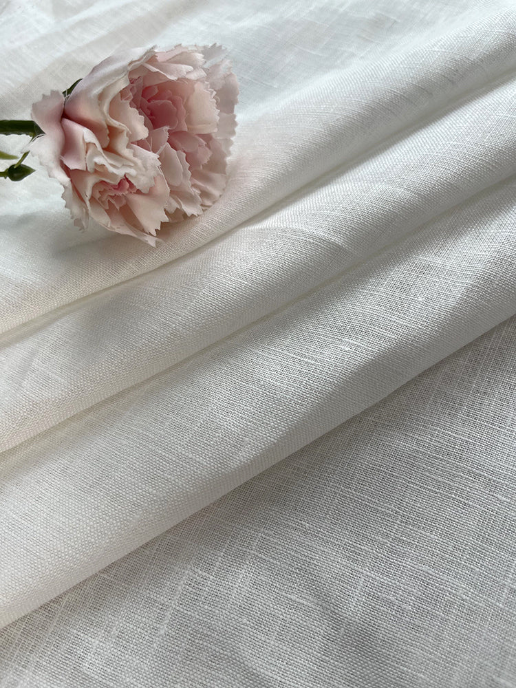 Natural Linen Fabrics Printed Clothing Fabric Dresses Elegant Luxury For Women For Sewing By Meters PL14