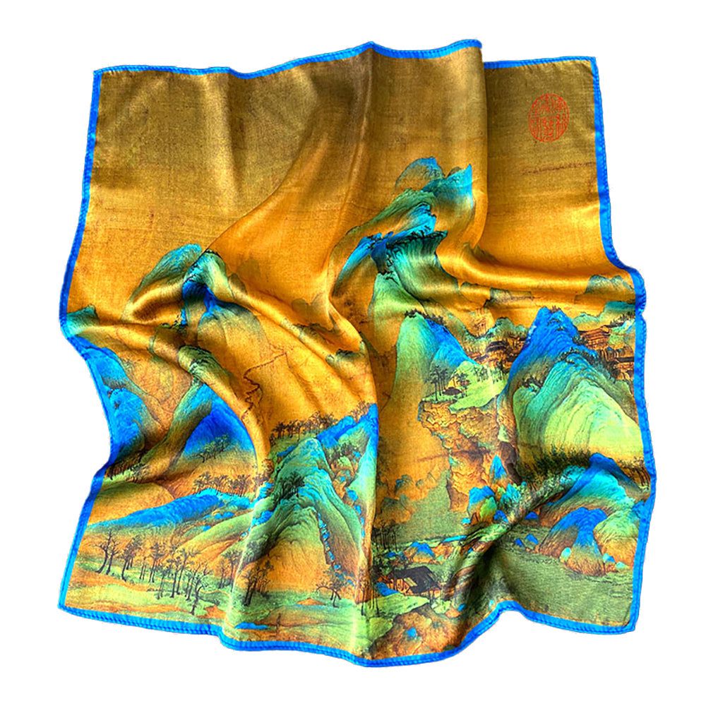 Tolzorai Pure Mulberry Silk Square Hair Scarf Satin Designer For Women's High-grade Fashion Neckerchief headband scarf