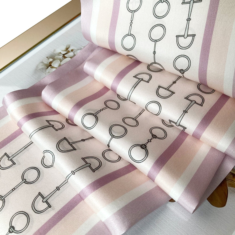 Woman Mulberry Silk Scarf Natura Double-Layer Long Strip Fresh Literary Style Scarf Digital Printing Customization Wholesale