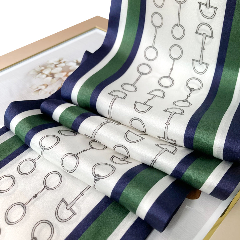 Woman Mulberry Silk Scarf Natura Double-Layer Long Strip Fresh Literary Style Scarf Digital Printing Customization Wholesale
