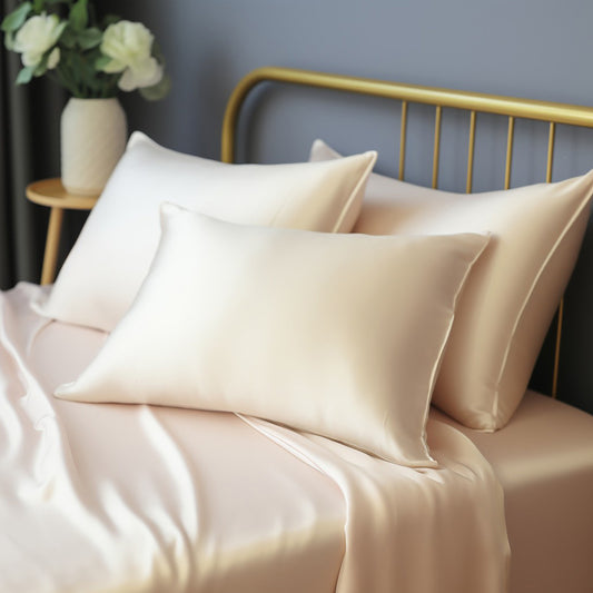 Mulberry Silk On Both Sides 19mm Silk Pillowcase for Hair and Skin Hidden Zipper