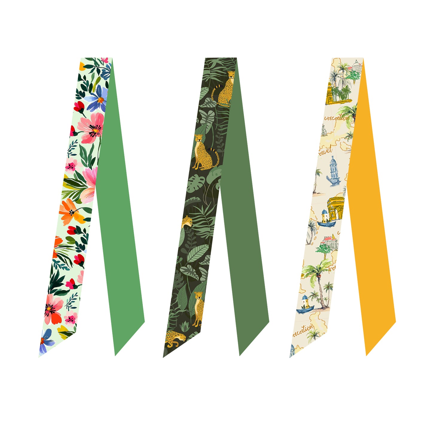 Custom Double Layer Designer Mulberry Silk Design Scarf Logo100% Printed Silk Twill Brand Luxury Apparel Accessor Wholesale