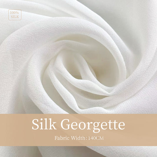 Mulberry Silk Georgette Clothing Printed Fabric Tulle Dresses Costume For Women For Sewing By Meters