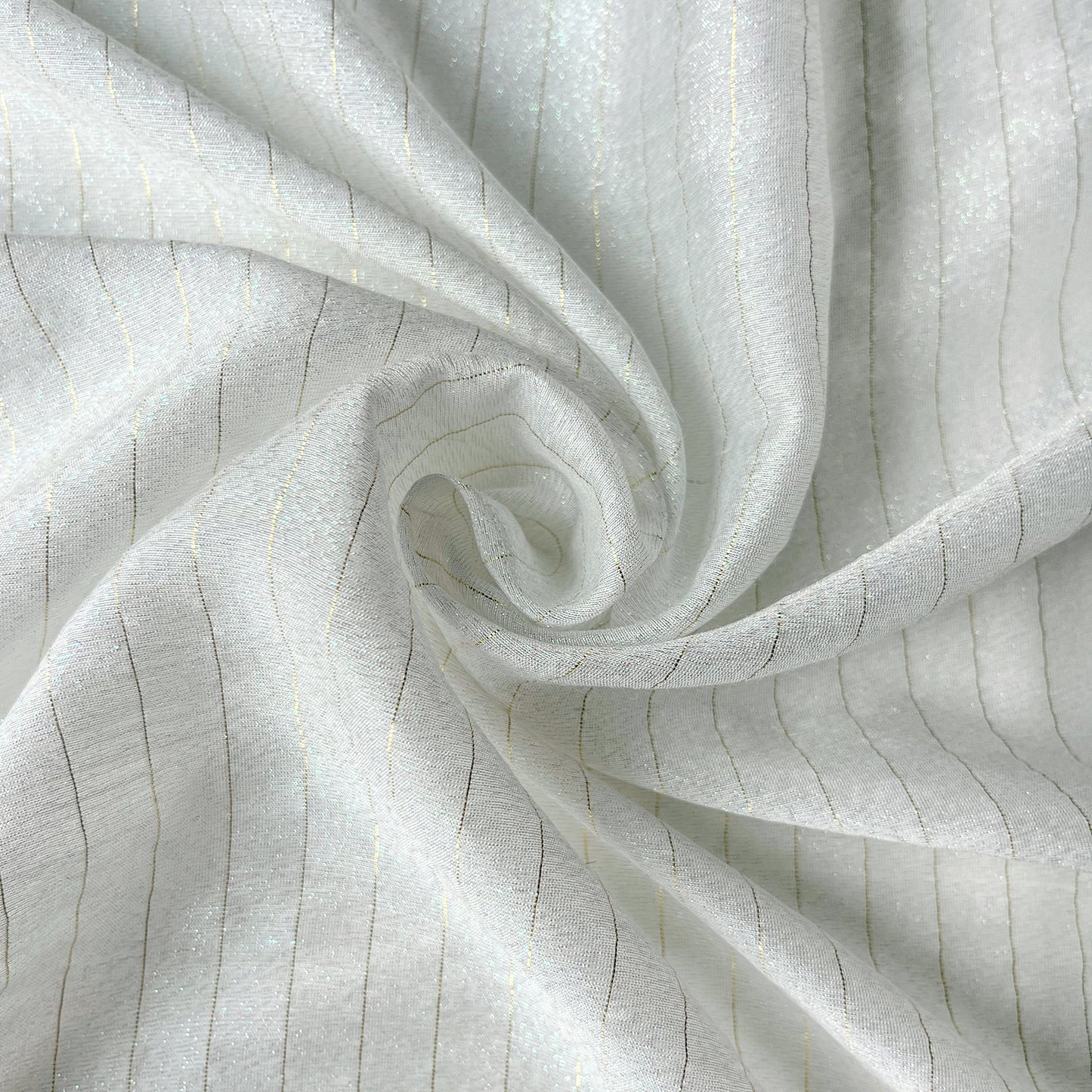 12 Momme Silk Rayon Colorful Golden Shiny Striped Clothing Fabric Elegant Luxury For Women For Sewing By Meters