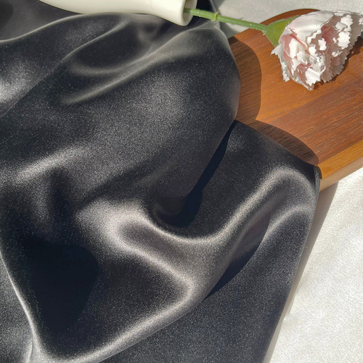 19 Momme Silk Satin Printed Clothing Colored Fabric Dresses Elegant Luxury For Women For Sewing By Meters 114cm