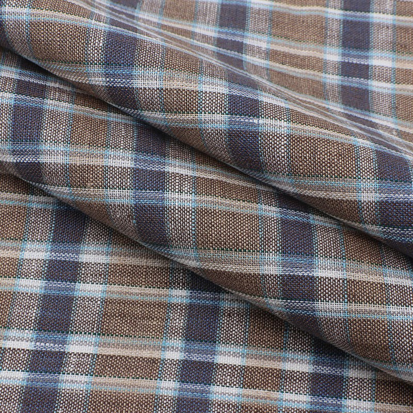 Linen color woven checkered pattern For Women For Sewing By Meters L1463