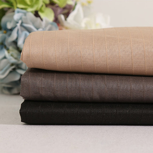Ramie jacquard strips Clothing Fabric For Women For Sewing By Meters R21J