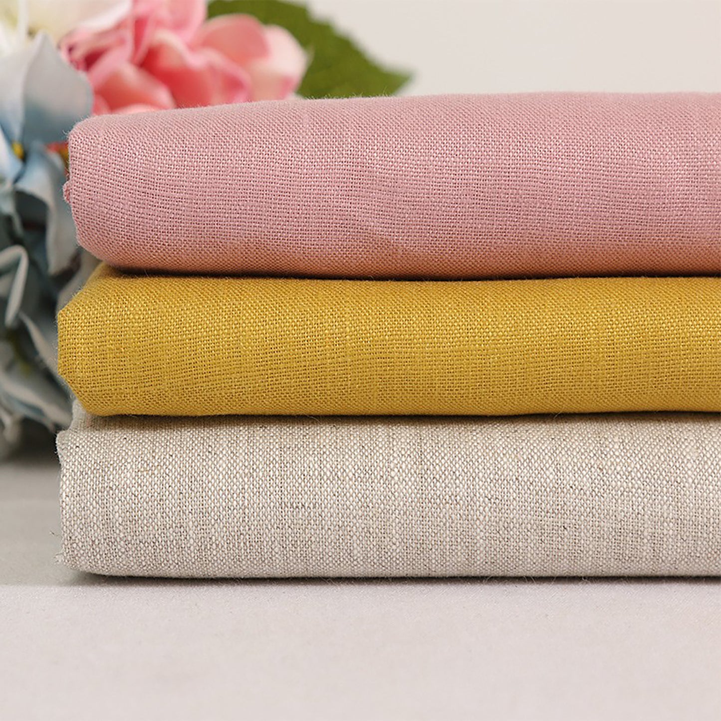 Linen Printed Clothing Fabric Dresses Elegant Luxury For Women For Sewing By Meters PL09