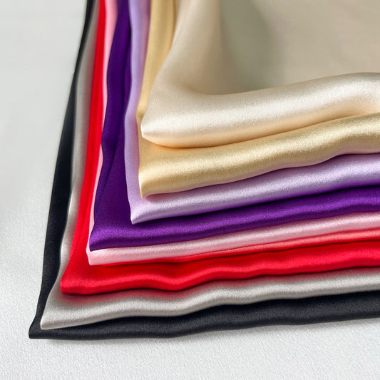 16 Momme Silk Satin Printed Clothing Colored Fabric Dresses Elegant Luxury For Women For Sewing By Meters 114cm