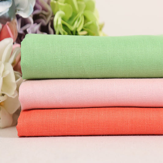 Natural Linen Fabrics Printed Clothing Fabric Dresses Elegant Luxury For Women For Sewing By Meters PL14