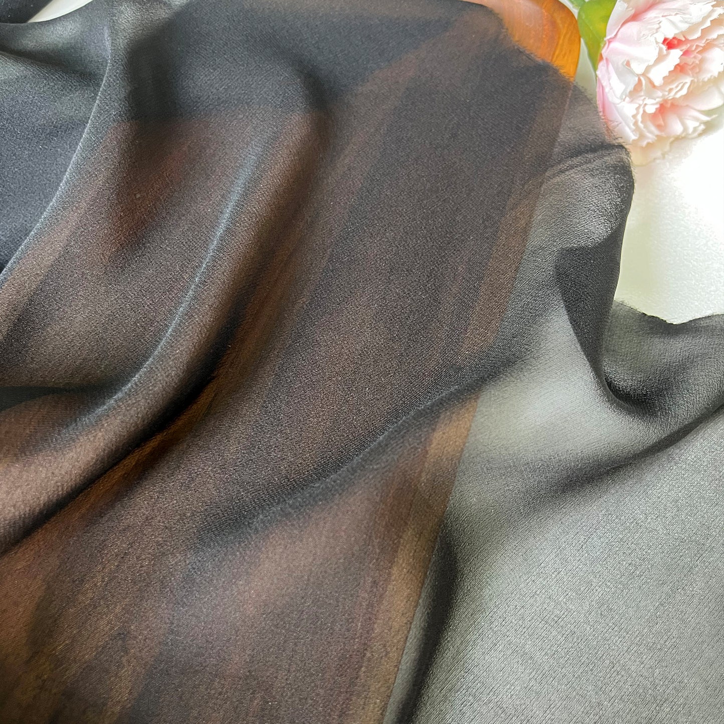 Mulberry Silk Georgette Clothing Printed Fabric Tulle Dresses Costume For Women For Sewing By Meters