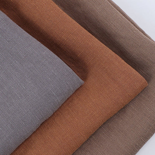 Natural Linen Fabrics Printed Clothing Fabric Dresses Elegant Luxury For Women For Sewing By Meters L1721W