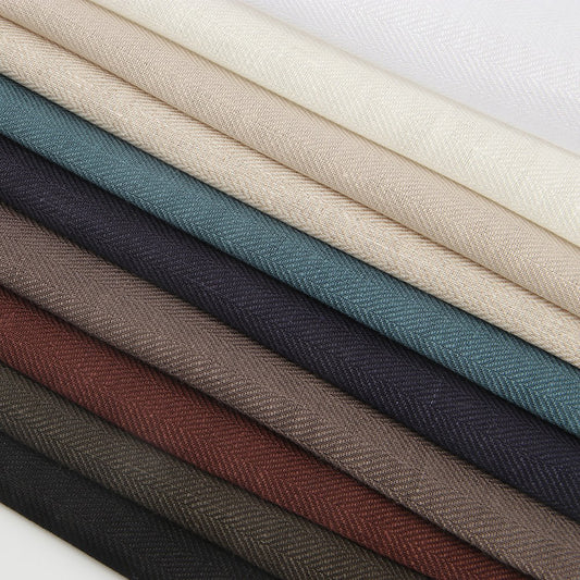 Linen herringbone twill fabric Dresses For Women For Sewing By Meters L14HT