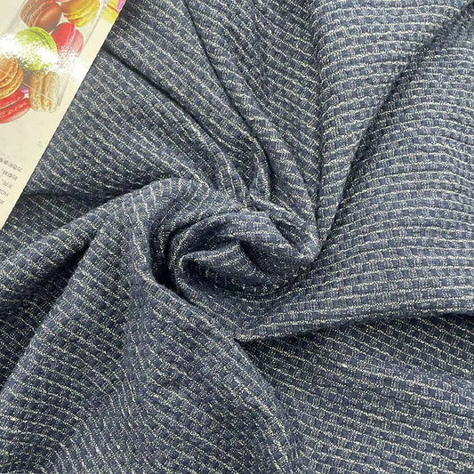 Linen Cotton Jacquard check Fabric Dresses For Women For Sewing By Meters LC2305