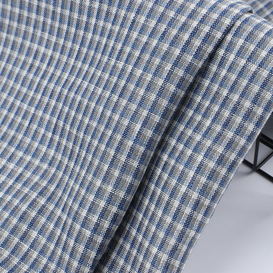 Linen woven strips Fabric Dresses For Women For Sewing By Meters L1465