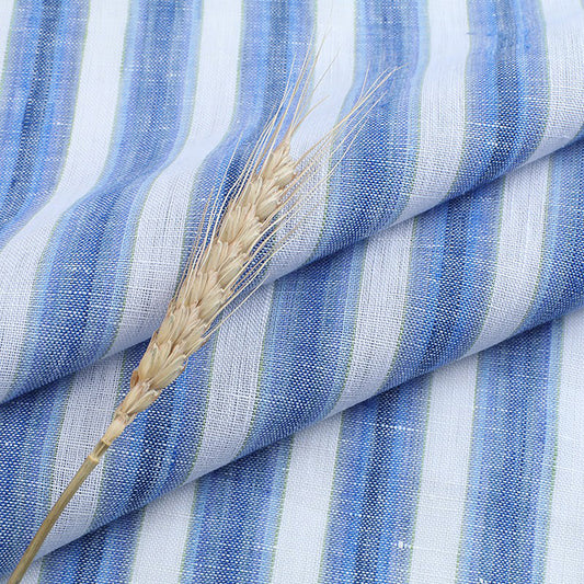Linen woven strips Fabric Dresses For Women For Sewing By Meters L2150