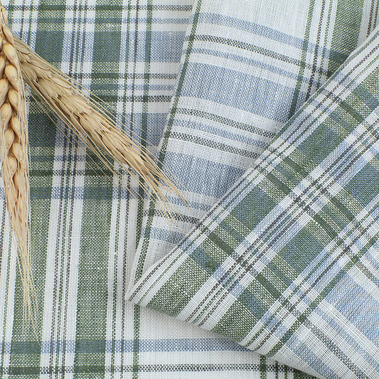 Linen woven strips Fabric Dresses For Women For Sewing By Meters L2116