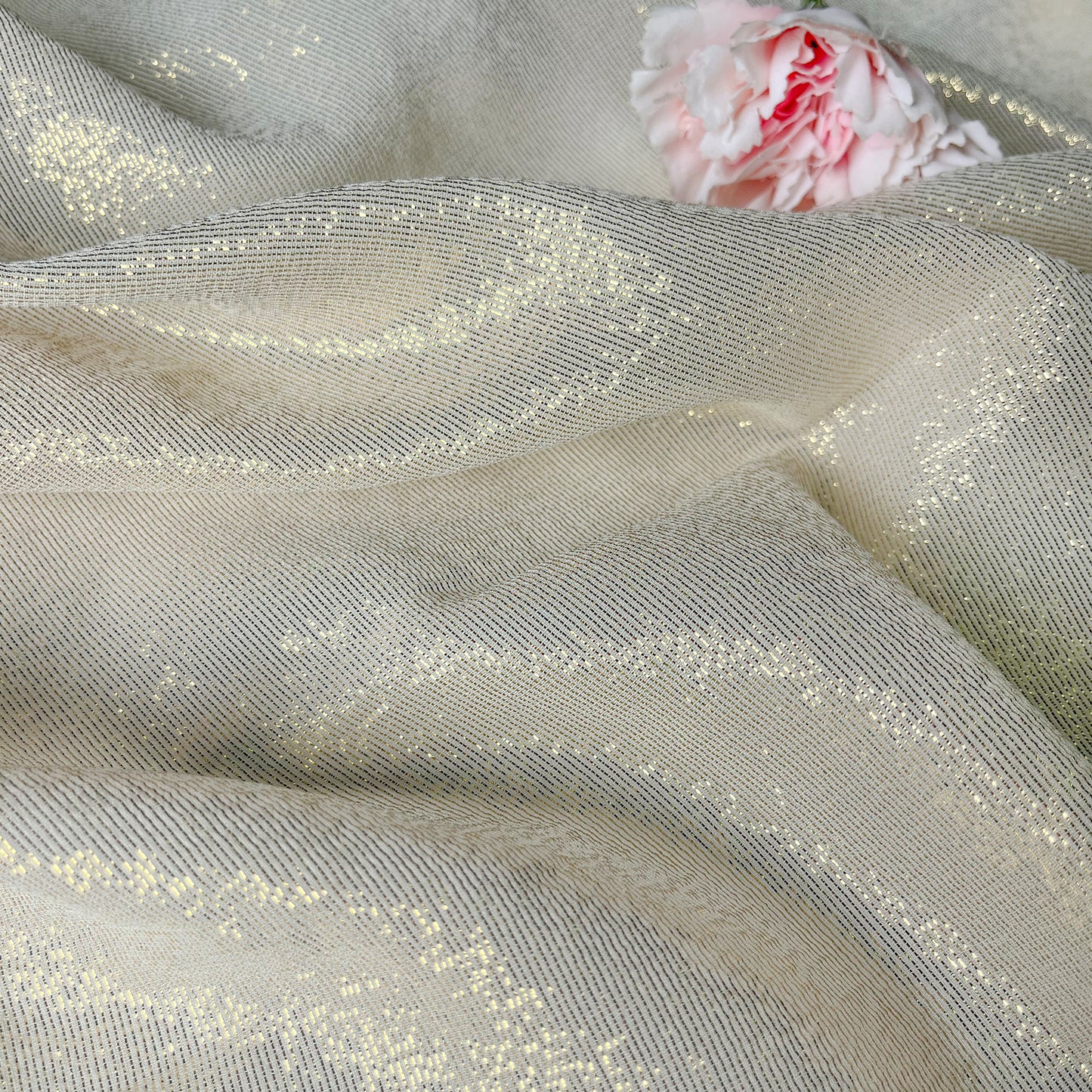 11 Momme Silk Georgette Striola Shiny Clothing Fabric Elegant Luxury For Women For Sewing By Meters