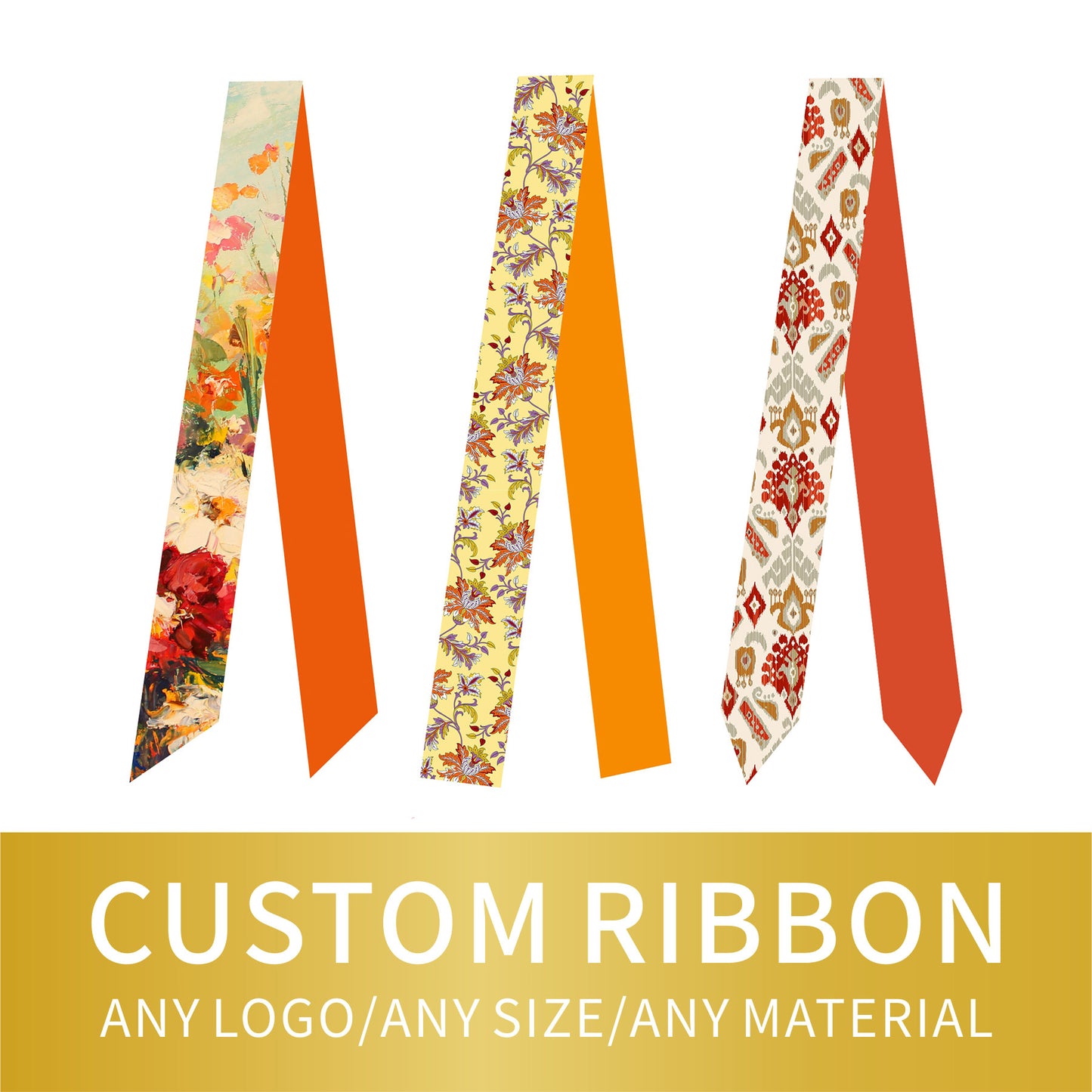 Custom Double Layer Designer Mulberry Silk Design Scarf Logo100% Printed Silk Twill Brand Luxury Apparel Accessor Wholesale