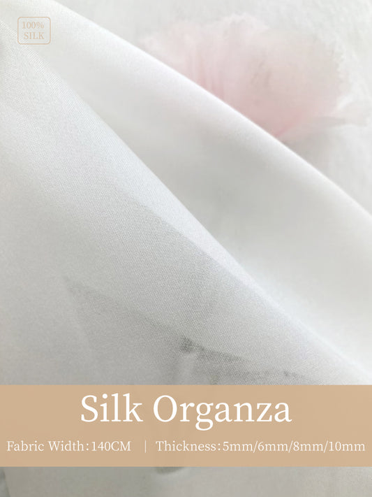 China Organza Mulberry Silk Clothing Printed Fabric Tulle Dresses For Women For Sewing By Meters