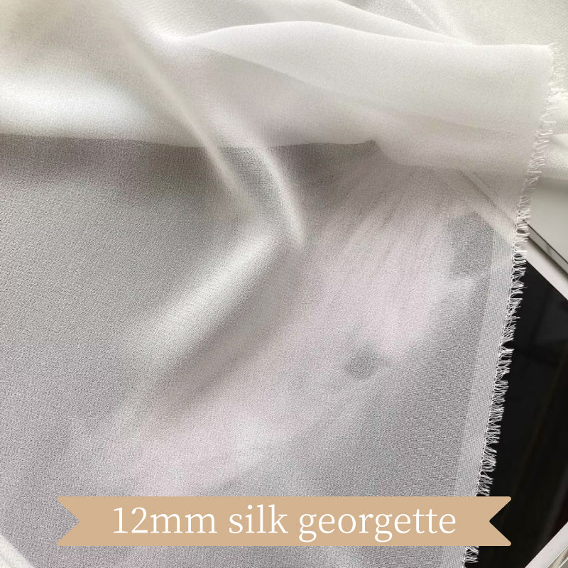 High Quality Mulberry Silk Georgette Clothing Printed Fabric Tulle Dresses Costume For Women For Sewing By Meters