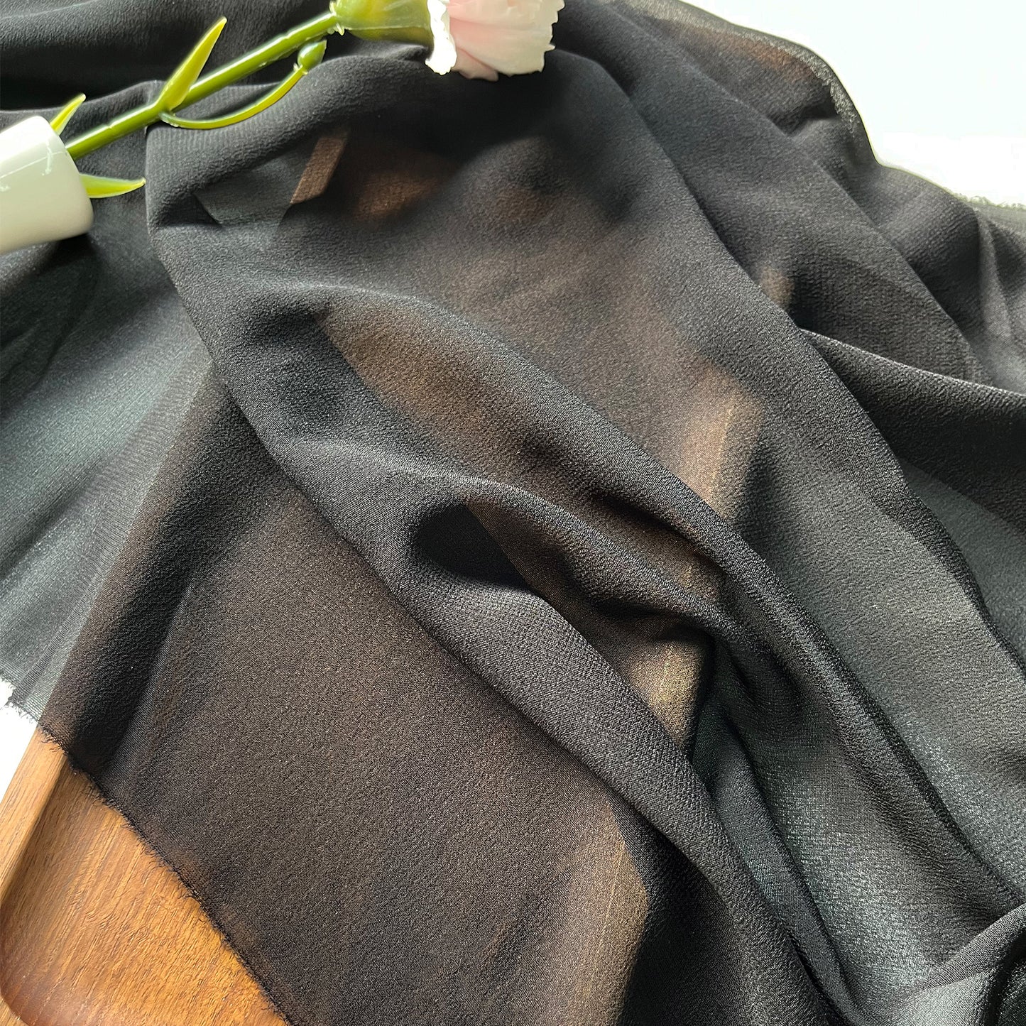 Mulberry Silk Georgette Clothing Printed Fabric Tulle Dresses Costume For Women For Sewing By Meters