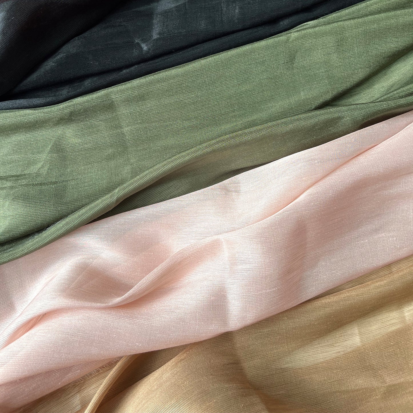 14 Momme Natural Silk Linen Clothing Fabric Telas Tulle Dresses Shirt For Women For Sewing By Meters