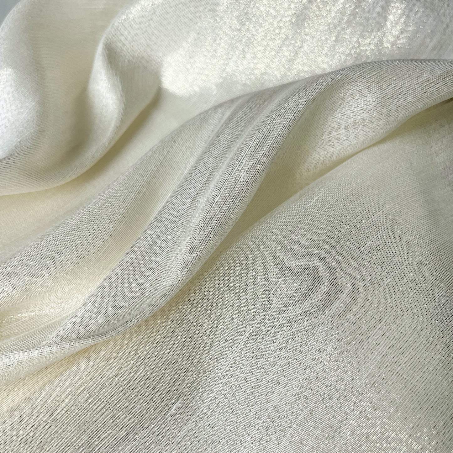 14 Momme Silk Linen Golden Silver-tinged Shiny Clothing Fabric Elegant Luxury For Women For Sewing By Meters