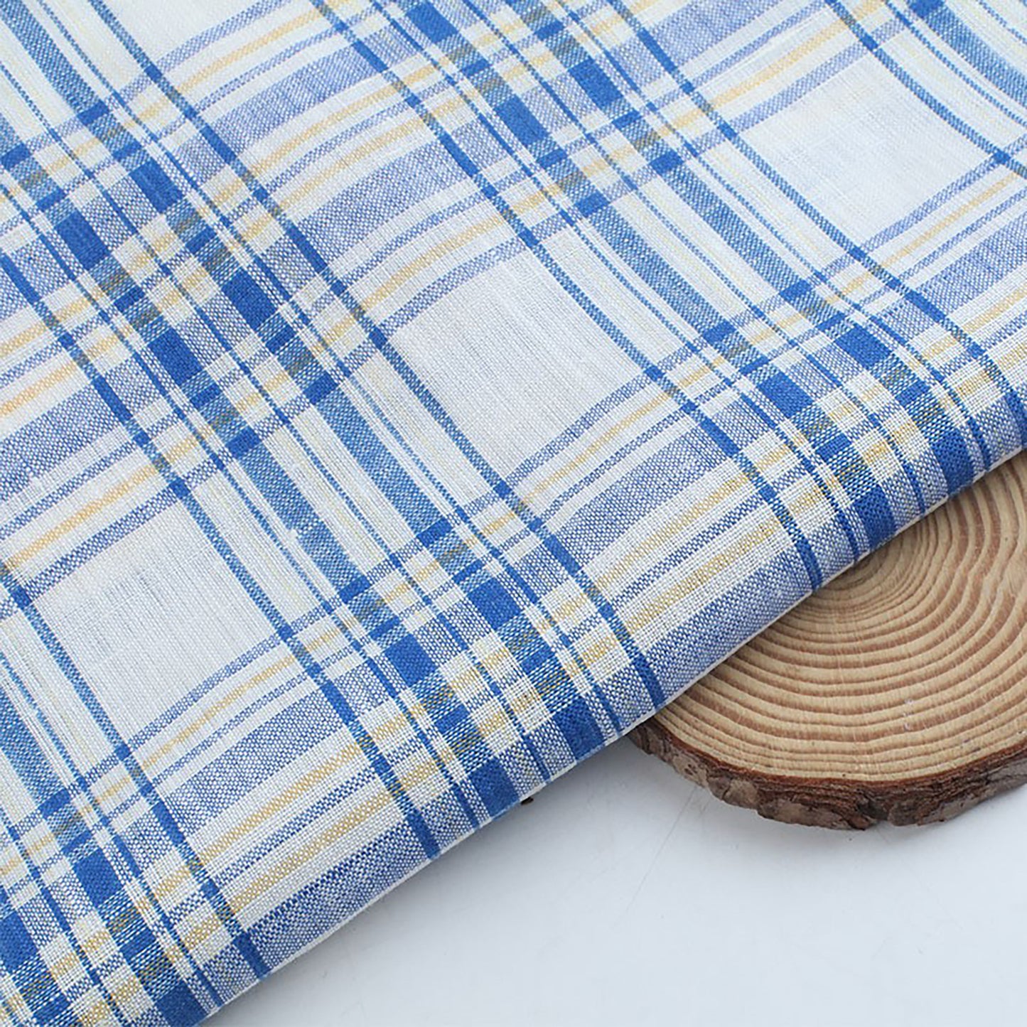 Linen woven strips Fabric Dresses For Women For Sewing By Meters L2112