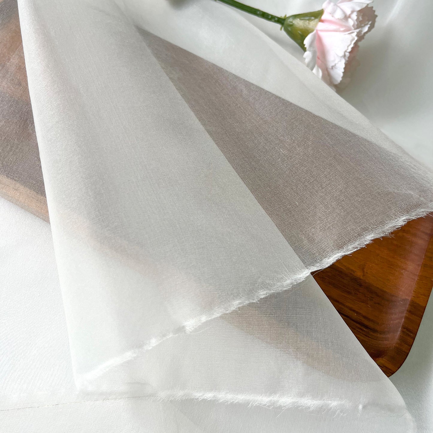 5 Momme China Organza Mulberry Silk Clothing Printed Fabric Tulle Dresses For Women For Sewing By Meters