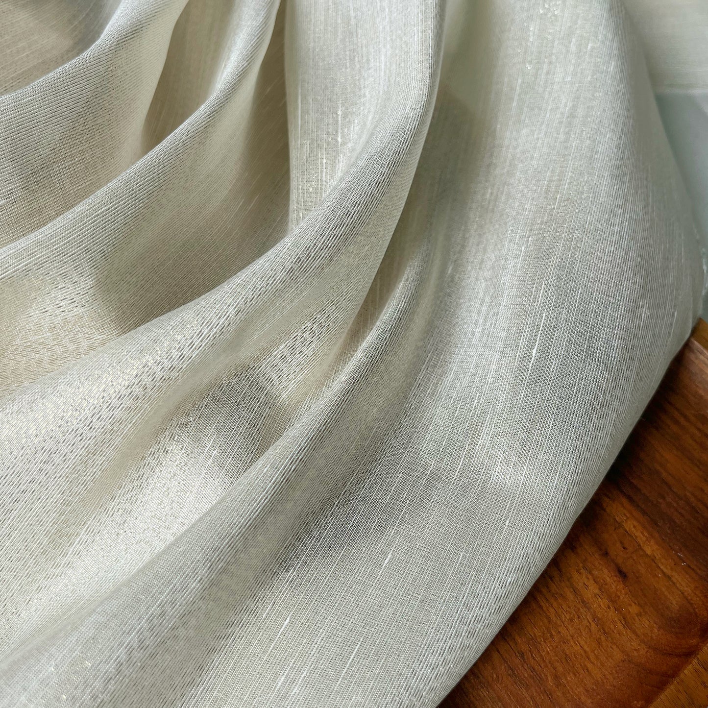 14 Momme Silk Linen Golden Silver-tinged Shiny Clothing Fabric Elegant Luxury For Women For Sewing By Meters