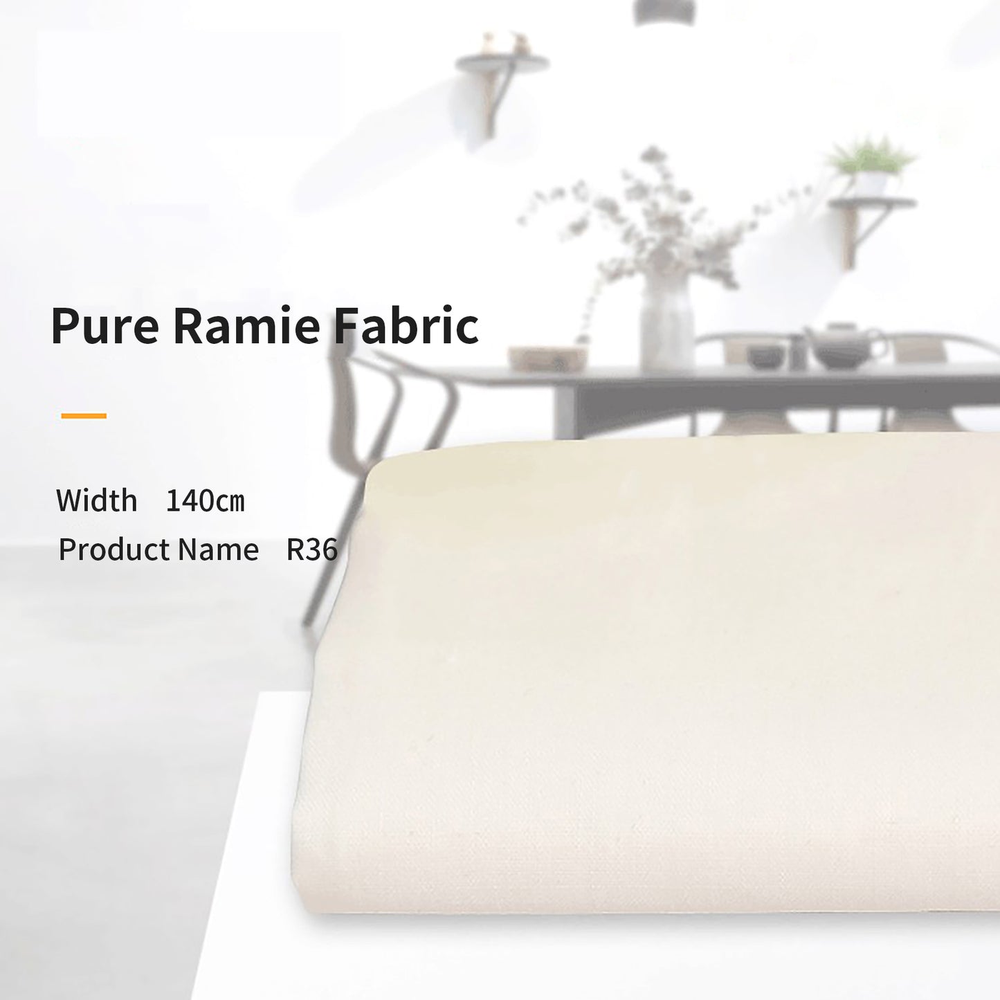 Natural 100%Ramie Clothing Fabric For Women For Sewing By Meters R36